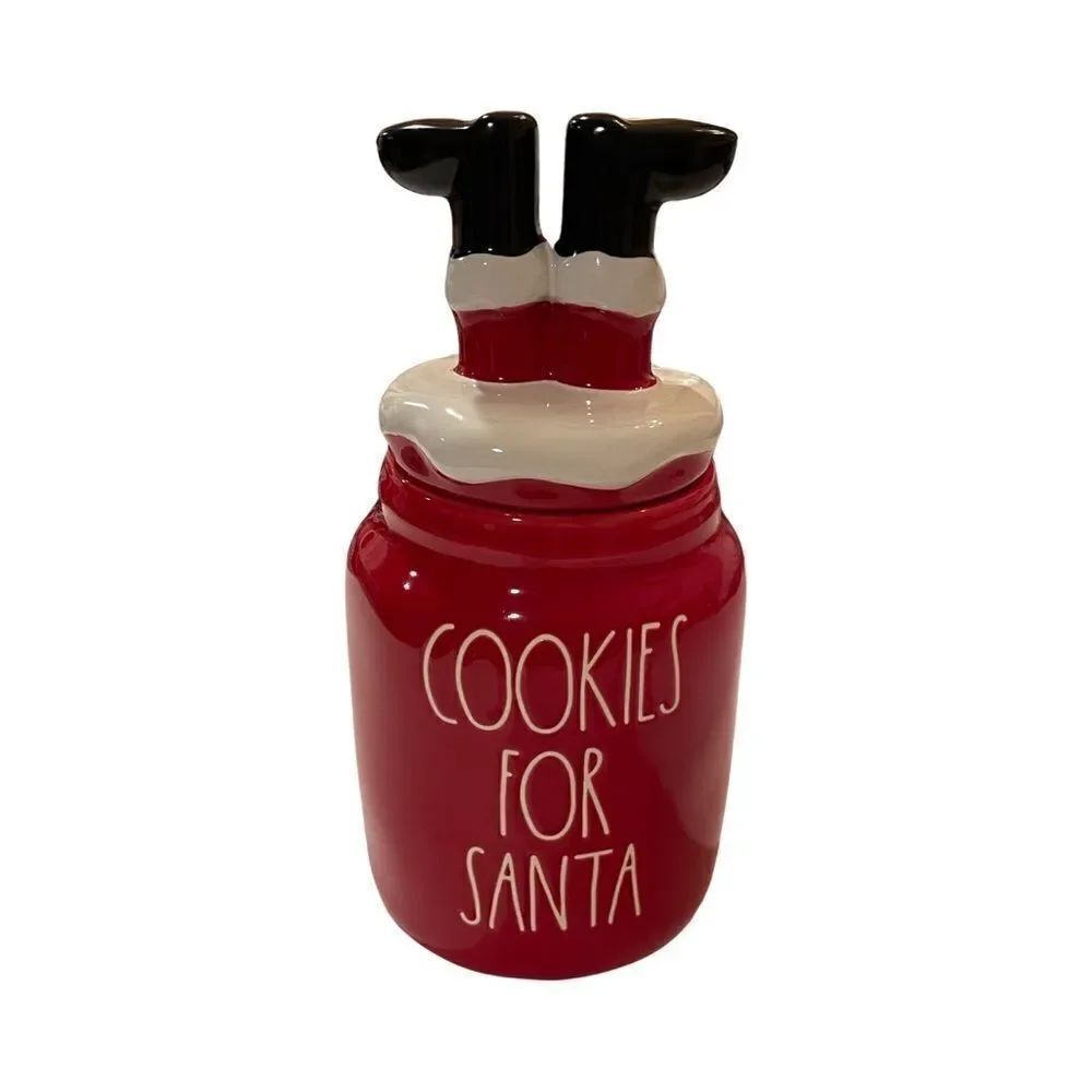 Rae Dunn “Cookies for Santa” Cookie Canister w/ Lid NEW without tags